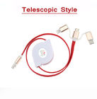 2A Fast Charge Micro USB Cable Type - C Telescopic For Smart Android Phone